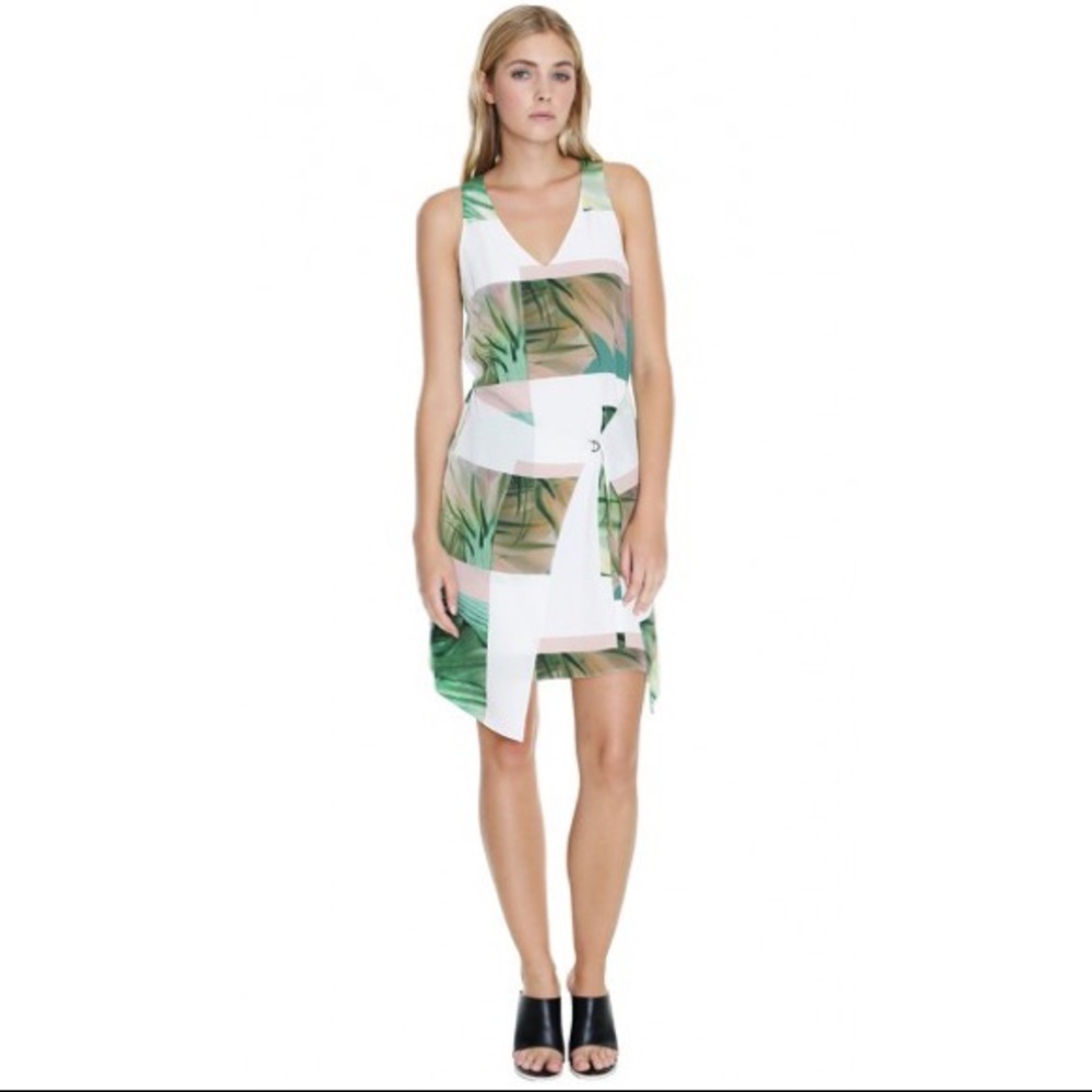 Tibi printed silk dress